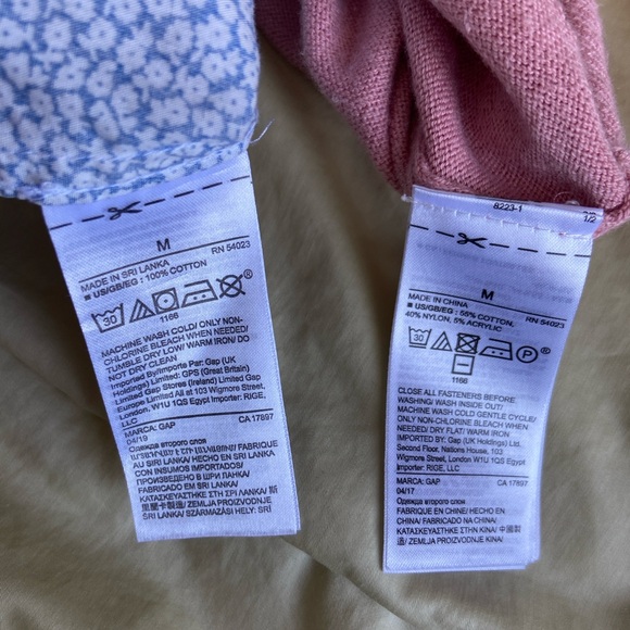 GAP Floral Blue Button Up & Pink Sweater (Bundle of 2!) - Picture 9 of 9